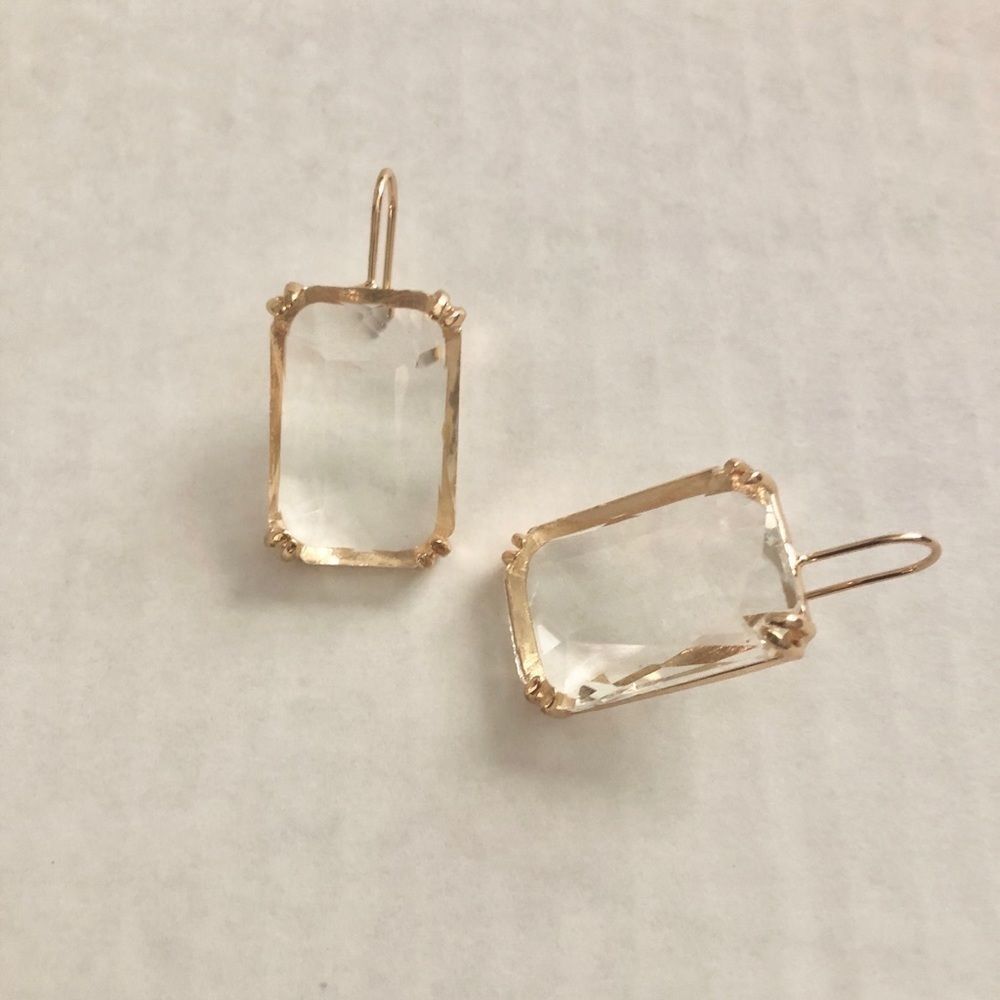 Jewel drop earrings